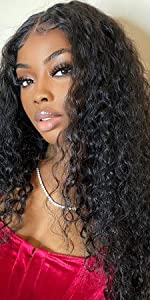 curly lace front wigs human hair
