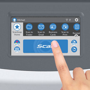 ScanSnap Scanner Touchscreen