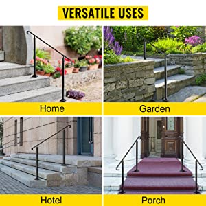 metal handrails for outdoor steps