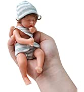 JIZHI Reborn Baby Dolls - 20-Inch Realistic Reborn Babies Smiling Dolls with Closed Eyes, Newborn...