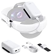 KIWI design Head Strap Accessories Compatible with Meta/Oculus Quest 2, Elite Strap Replacement f...