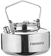 Fire-Maple Camping Pot Stainless Steel Camping Hanging Cup with Steamer Basket | 1.2L Campfire Co...