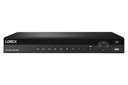 Lorex N881A38B Series 32 Channel 4K 2x4TB IP Ultra HD Security System Network Video Recorder (NVR) with Lorex Cloud Connectivity