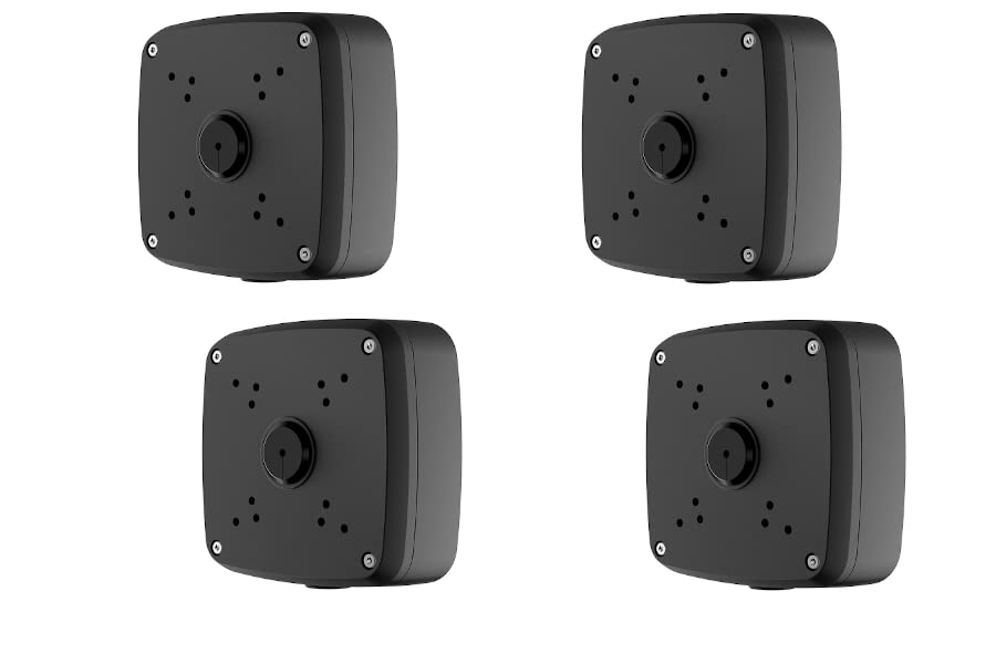 Lorex ACJNCD4BKB Outdoor Junction Box for 4 Screw Base Cameras (Black