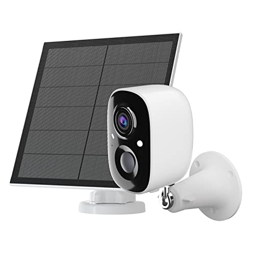 Security Wireless IP Outdoor Camera with Spotlight&Siren&Solar Panel