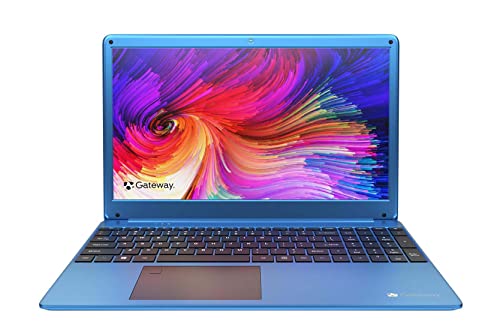 Newest Gateway 15.6inch FHD Ultra Slim Laptop in Blue AMD Ryzen 5 3450U (Better Than i7-8565U) 8GB RAM 256GB SSD Fingerprint Scanner Cam HDMI WiFi W10 GTW15G