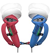 KIWI design Controller Grips Cover with Battery Opening Compatible with Quest 2 Accessories, Adju...