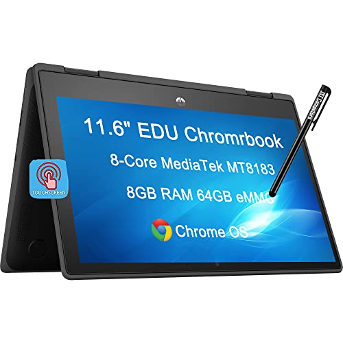 HP Chromebook X360 11 G3 11.6" HD 2-in-1 Touchscreen (8-Core MediaTek MT8183