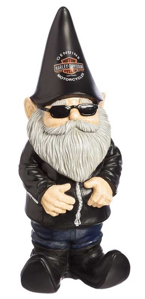 Harley-Davidson Biker Themed Garden Gnome