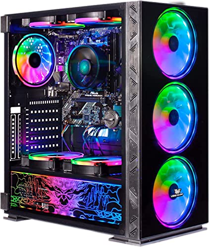Veno Scorp Gaming PC Desktop Computer: i7-4770 3.90Ghz - 16GB RAM - GTX 1650 4GB - 256GB SSD - 1TB HDD - 500W 80+ PSU - NeonZilla 8 ARGB Gaming Case - WIFI - WINDOWS 1