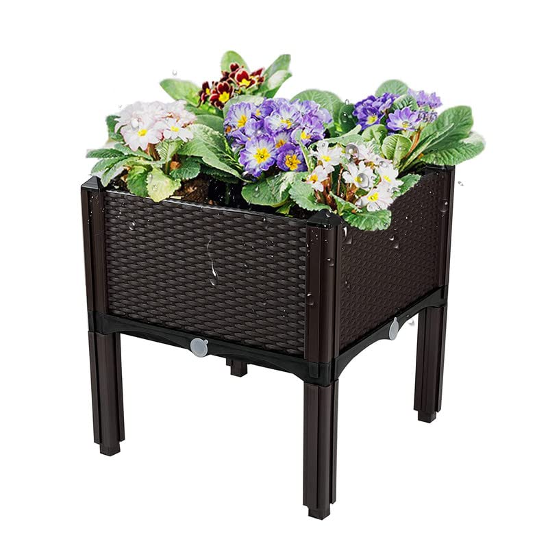 Raised Garden Bed with Legs Planters for Outdoor Plants Planter Box Elevated Garden Boxes Plant pots Perfect for Garden Patio Balcony Deck to Planting Flowers Vegetables Tomato and Herbs TDDSS