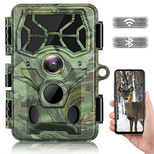 EYELOFE WiFi Trail Camera 4K 30FPS 30MP Hunting Game with Night Vision Motion Activated