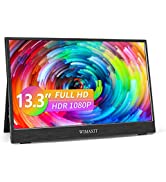 WIMAXIT 13.3Inch 100%sRGB 1920x1080P IPS HDR Portable USB-C HDMI Monitor Ultra Thin Build in Spea...
