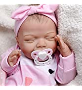JIZHI Reborn Dolls - 17 inch Soft Body Lifelike-Newborn Baby Dolls Sleeping Girl Dolls with Cloth...