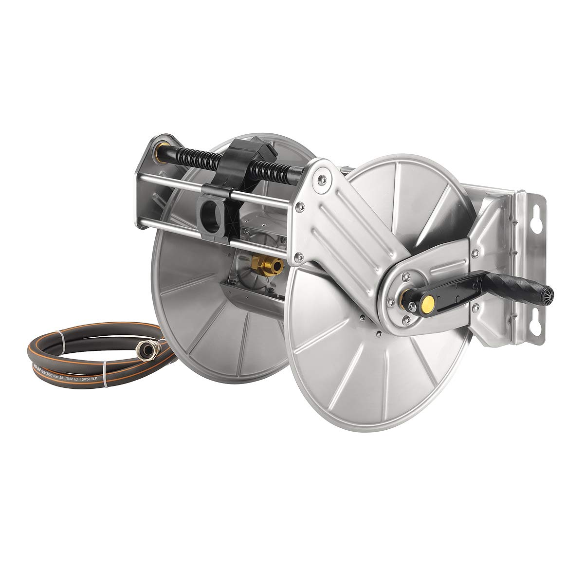 Giraffe Tools Stainless Steel Garden Hose Reel Heavy Duty