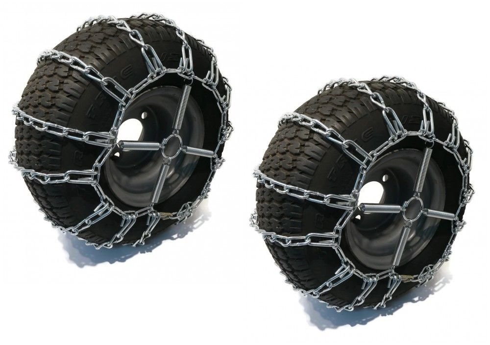 The ROP Shop New 2 Link TIRE Chains & TENSIONERS 23x10.5x12 for Sears Craftsman Mower Tractor