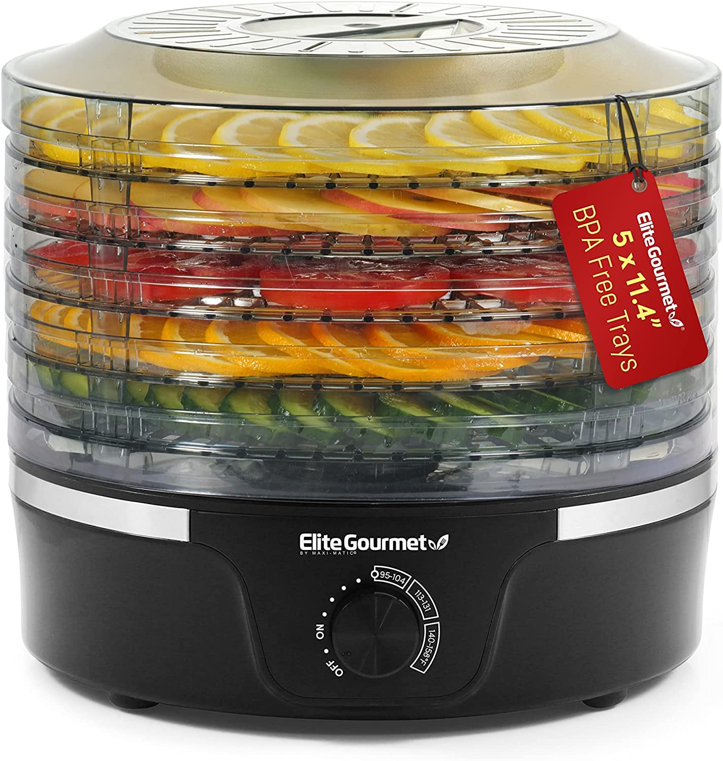Elite Gourmet EFD319 Food Dehydrator
