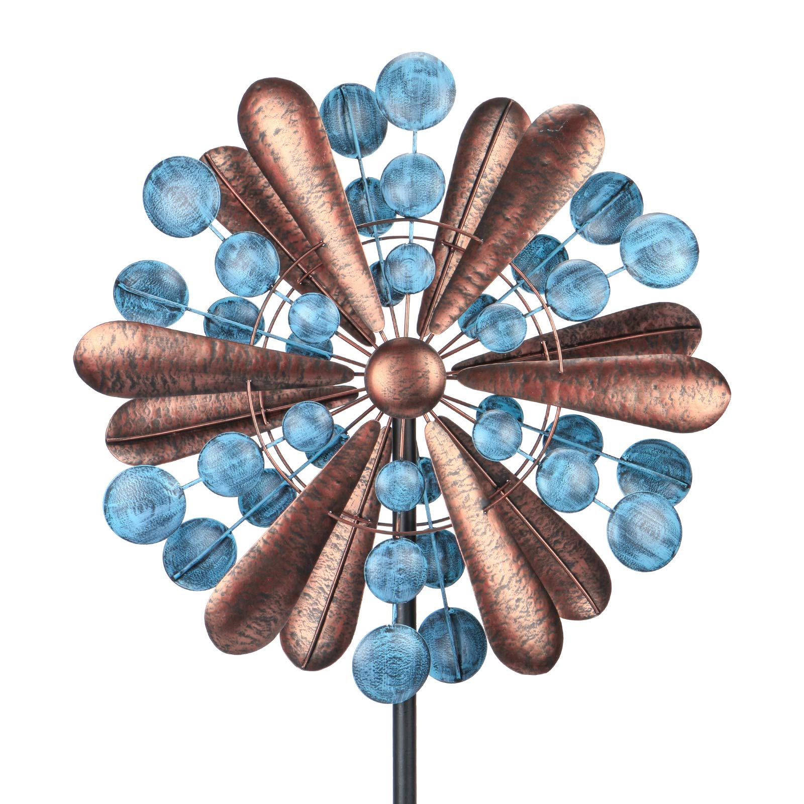 VCUTEKA Wind Spinner Large Wind Mill Metal Outdoor Indoor Large Two-Way Wind Sculptures for Garden Patio Yard Decor