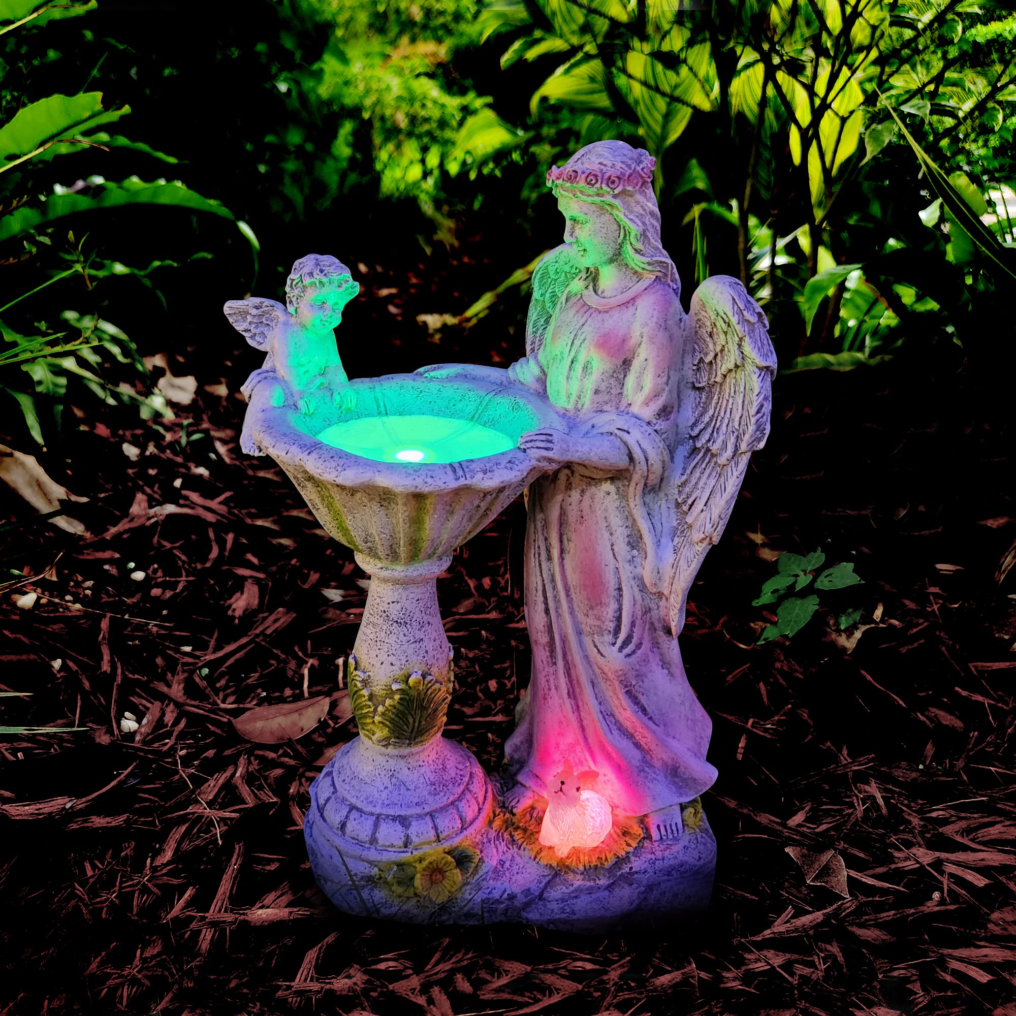 Voveexy Solar Garden Statue Outdoor Décor