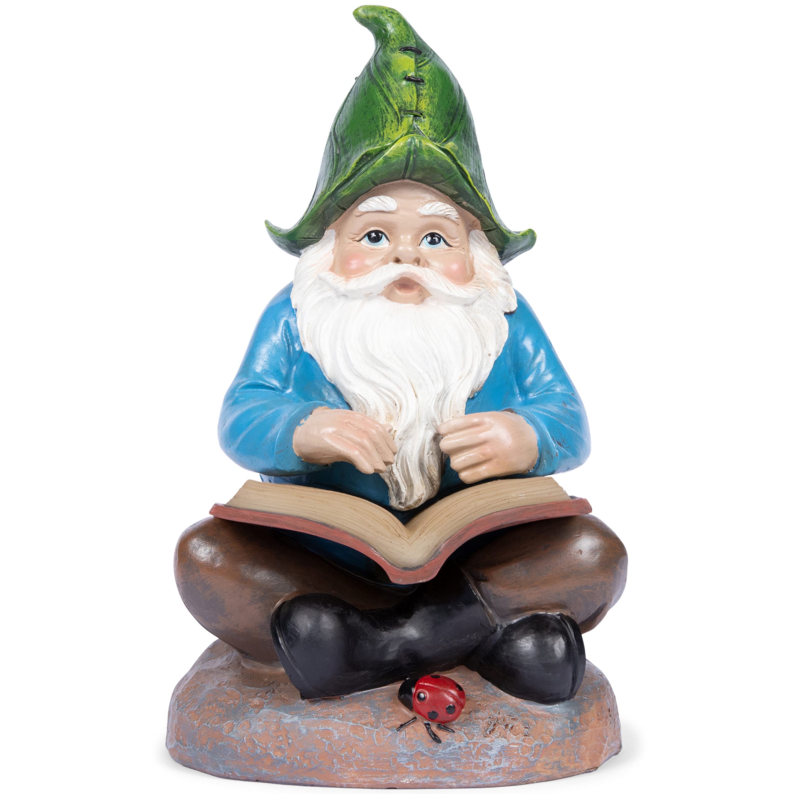 VP Home Scholarly Gnome Solar Powered LED Outdoor Decor Garden Light