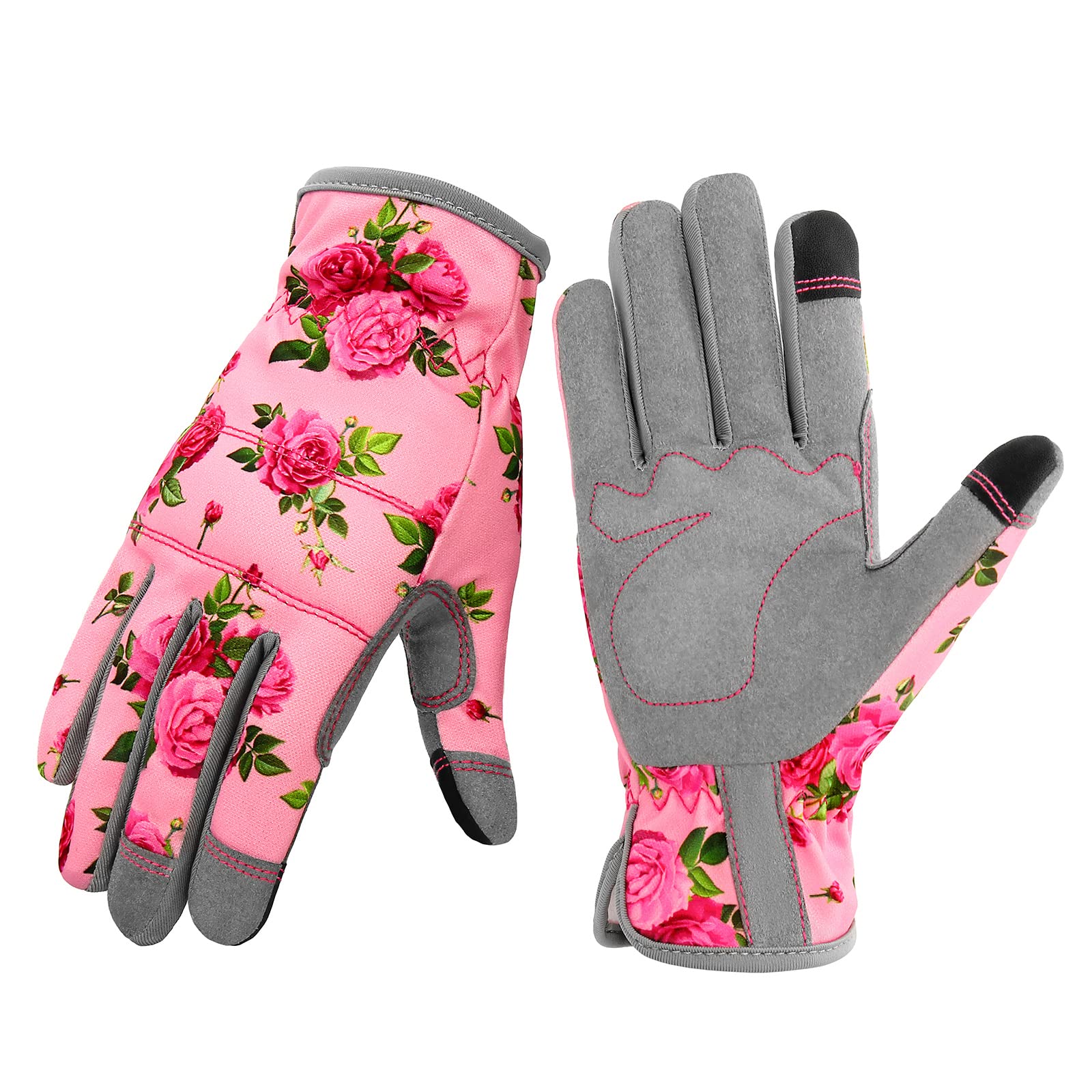 YRTSH Leather Gardening Gloves for Women