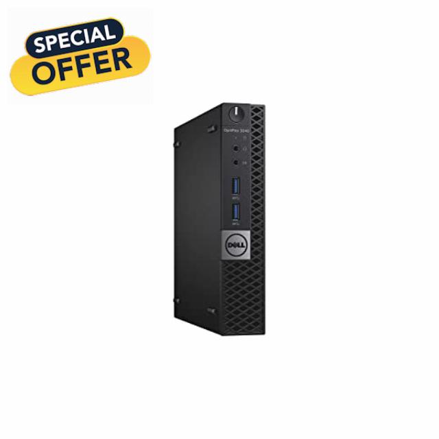 Dell Optiplex 3040 Micro Desktop | Intel Core 6th Generation i3-6100T | 4GB DDR3L | 500 GB 7200 RPM | Wifi | Windows 10 Pro (Renewed)