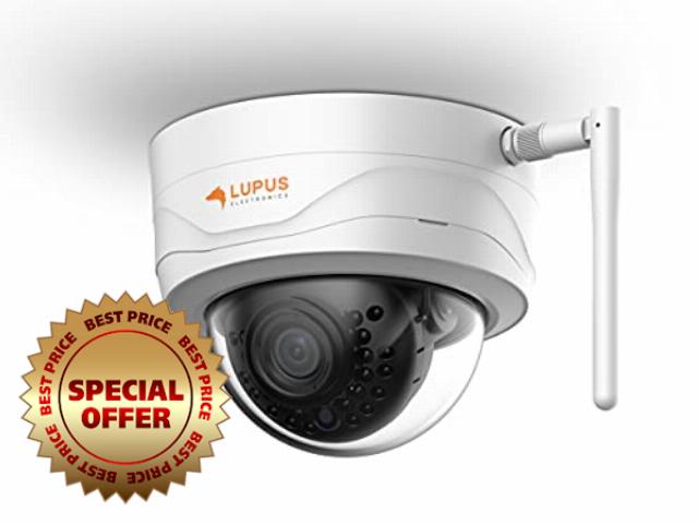 LUPUS Electronics LE204 WLAN IP security camera Indoor & outdoor Dome Black