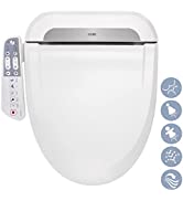 R FLORY FDB608 Electronic Smart Bidet Seat Easy Install Heated Seat Warm Air Dry Water Eco Self C...