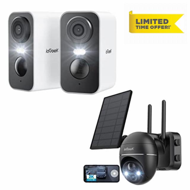 ieGeek Security Cameras Wireless Outdoor 2K WiFi Surveillance Camera for Home Security