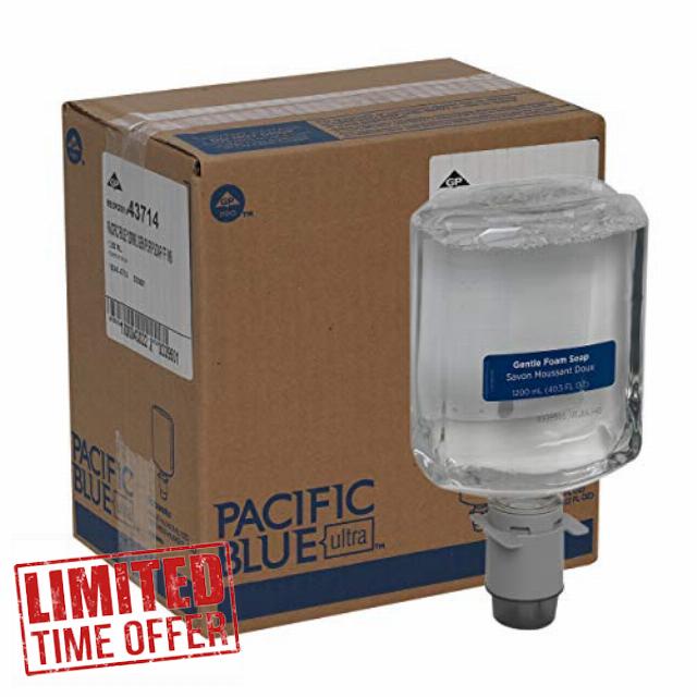 Pacific Blue Ultra Gentle Foam Hand Soap Refills for Manual Dispensers by GP PRO (Georgia-Pacific)