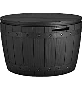 YITAHOME 450L Outdoor Storage Deck Box, Large Resin Patio Storage for Outdoor Pillows, Garden Too...
