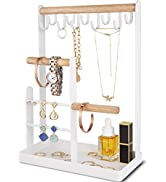 ProCase Travel Jewellery Box Small Organiser for Women Girls, Portable 2 Layer Mini Jewelry Stora...