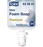 Tork Extra Mild Foam Soap - 520701 - Allergy-friendly All-purpose Soap for S4 Dispenser Systems -...
