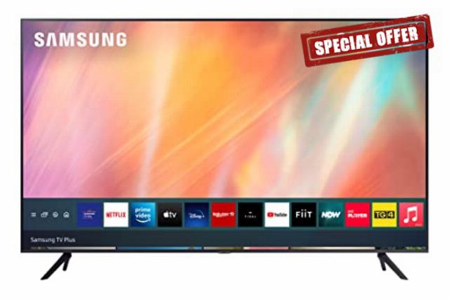 Samsung AU7110 43 Inch Smart TV (2021 Black) – Ultra Clear Picture 4K TV With HDR10+