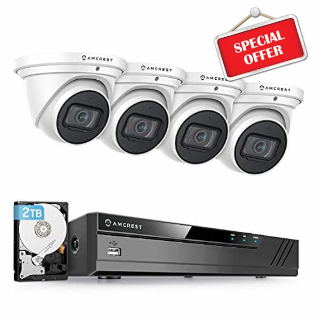 Amcrest 4K Security Camera System w/ 4K 8CH PoE NVR