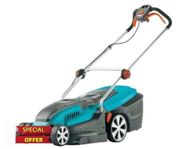 Gardena 04076-20"Powermax 42 E" Electric Lawnmower - Blue/Grey/Orange