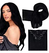Easyouth Balayage Hair Extensions Clip in Real Hair 18 Inch 120g 7Pcs Clip Hair Extensions Balaya...