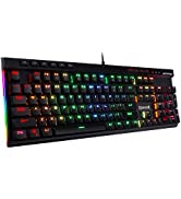 Redragon K580 VATA US layout RGB LED Backlit Mechanical Gaming Keyboard, Blue Switches, 104 Keys ...