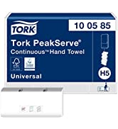 Tork Xpress Multifold Mini Hand Towel Dispenser Black H2, One-at-a-Time Dispensing, Elevation Ran...