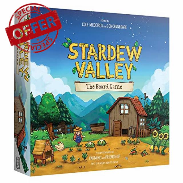 ConcernedApe LLC | Stardew Valley: The Board Game | Board Game | Ages 14+ | 1-4 Players | 45-200 Minutes Playing Time