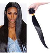 Elailite Human Hair Ponytail Extension Straight - Wrap Around Clip in Ponytail 100% Real Remy Hum...