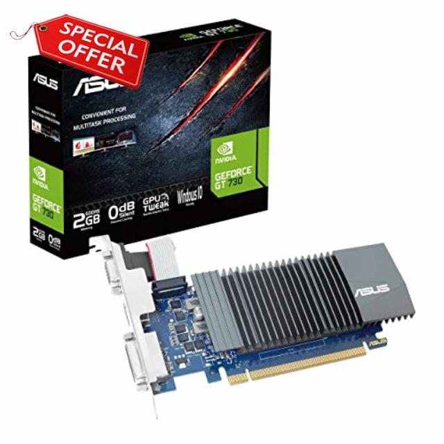ASUS NVIDIA GeForce GT 730 Graphics Card (PCIe 2.0