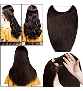 40pcs Tape in Hair Extensions 100% Remy Human Hair Straight Skin Weft Hair Extensions (18inches 1...
