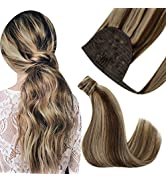 Easyouth Micro Link Hair Extensions 18 Inch Natural Straight Micro Beads Hair Extensions Human Ha...