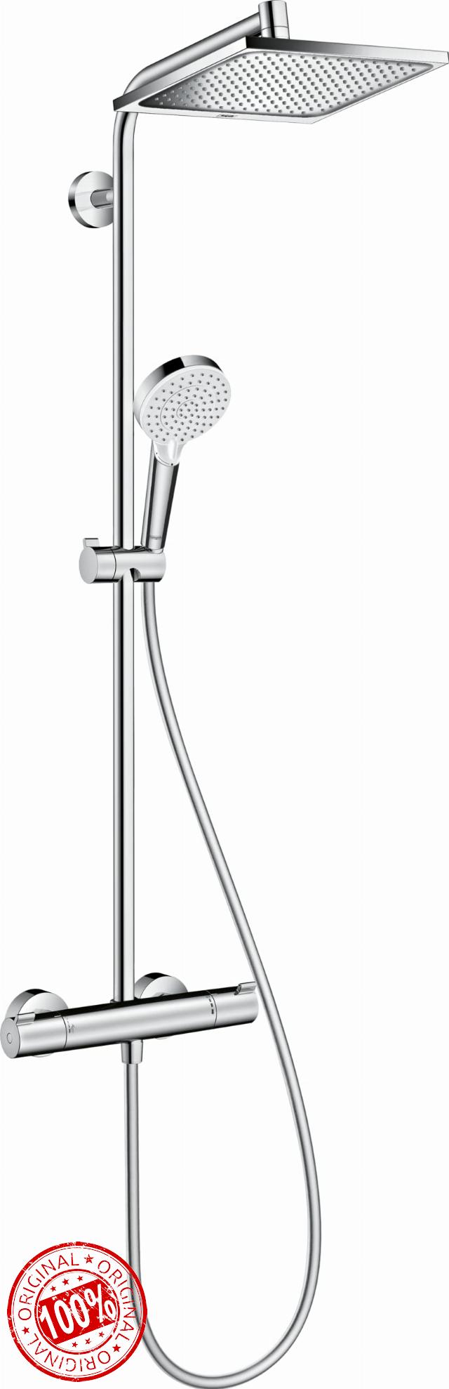 Hansgrohe Crometta E Shower System 240 1 Spray With Thermostat