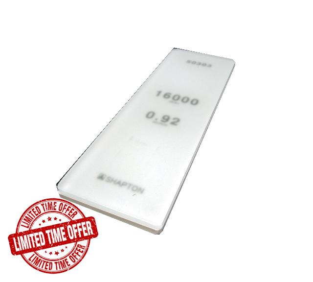 Shapton Glass Stone 16000 Grit + FREE 220G SHAPTON STONE by tyzacktools