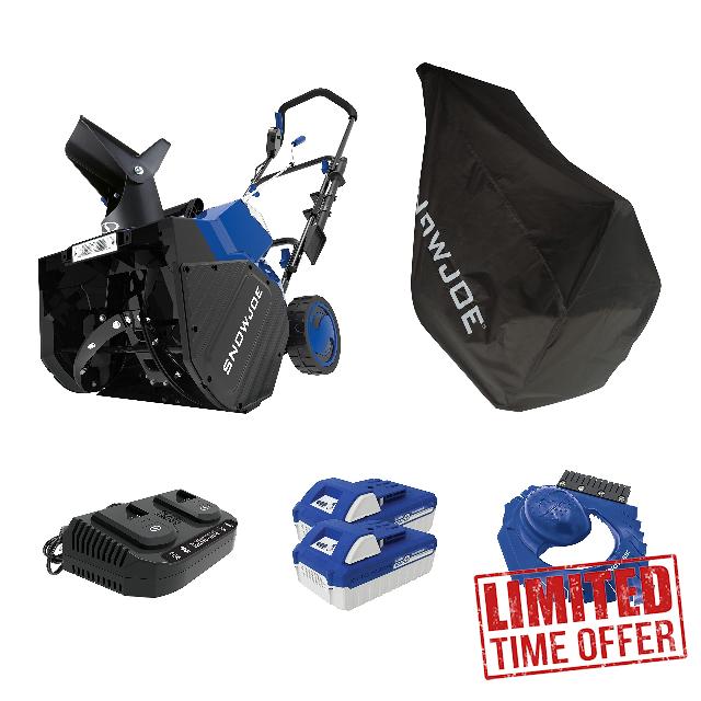 Snow Joe 24V-X2-SB18-TV1 24-Volt iON+ Snow Blower Bundle