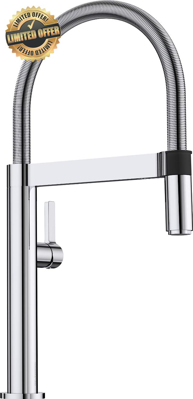 Blanco 519843 Culina-S Mini - Chrome Kitchen Sink tap with a Movable spout Mini-chrome-519843