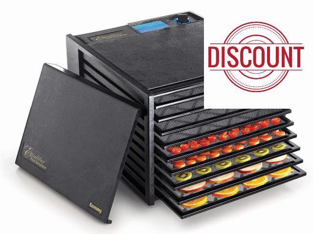 Excalibur 9-Tray Electric Food Dehydrator with Adjustable Thermostat For Temperature Control Patented Technology For faster & Efficient 15 Square Feet Drying Space