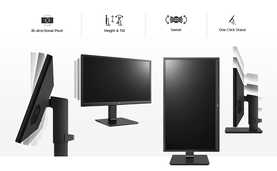 Ergonomic design with features of height, tilt, swivel and Bi-directional pivot adjustment.